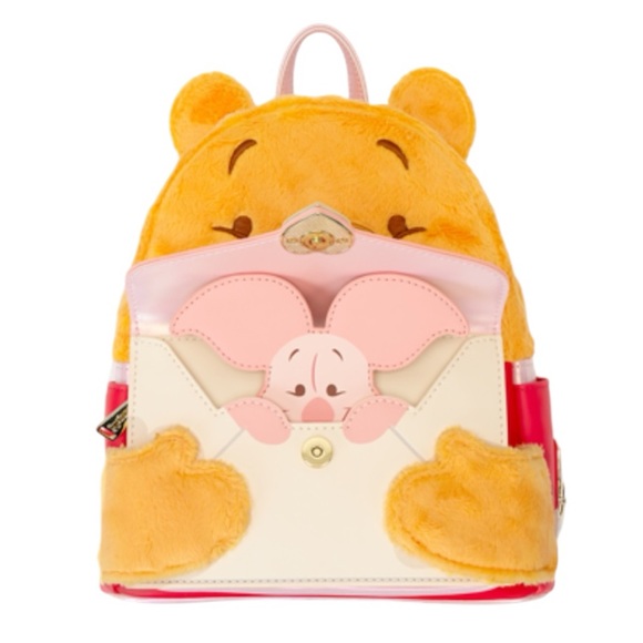 Loungefly Winnie The Pooh & Piglet Love Letter Mini Backpack - Picture 2 of 6